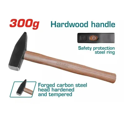 Total Tools Bravarski čekić 300 g, Drvena drška
