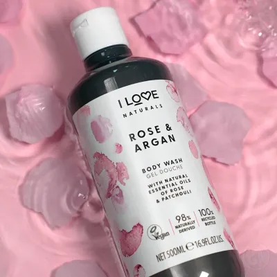 I Love Gel za tuširanje, Ruža i argan, 500 ml