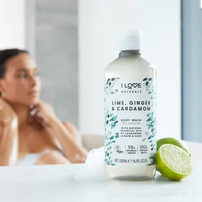 I Love Gel za tuširanje, Limeta, đumbir i kardamon, 500 ml