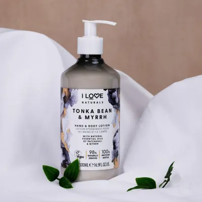 I Love Losion za ruke i tijelo, Tonka i smirna, 500 ml
