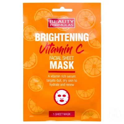 Beauty Formulas Sheet maska za lice, vitamin C