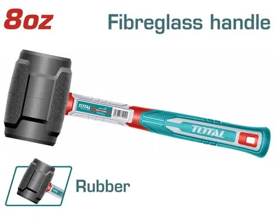 Total Tools Čekić, Meki, 220 g, Plavo-sivi