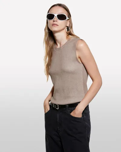 Benetton Ženska majica 12D6MH00L-902-S, Smeđa