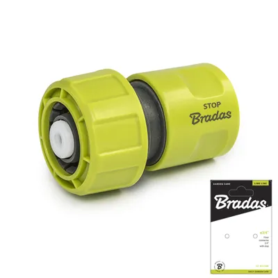 Bradas Spojnica brzi priključak za crijevo sa stop funkcijom, 3/4