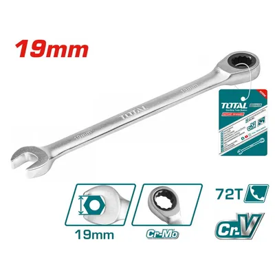 Total Tools Mikro ključ, 19 mm, Plavi