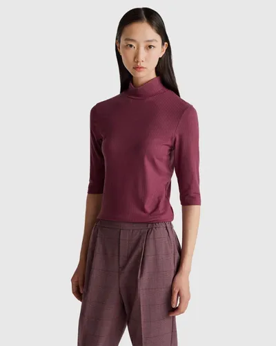 Benetton Ženska majica 36K8D201B-1D3-S, Ljubičasta