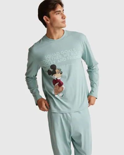 Benetton Muški gornji deo pidžame 3VR54M025-30V-XL, Plava