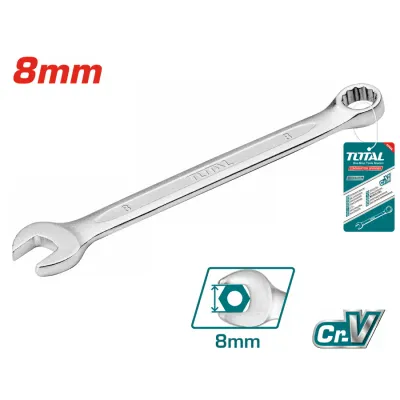 Total Tools Viljuškasto-okasti ključ, 8 mm, Plavi
