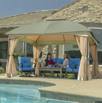 Green Bay Metalna tenda Gazebo, Siva