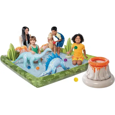 Intex Bazen za djecu Jurassic Adventure Play, 201 x 201 x 36 cm
