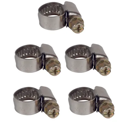 Einhell Set stezaljki za crijeva 8-12 mm, 5 komada