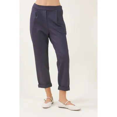 Myastreet Ženske pantalone Punto Milano, Crne