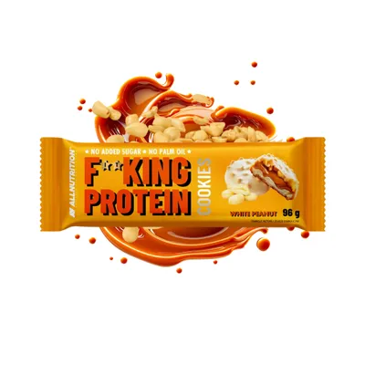 Allnutrition Fitking Protein Kolačići, 96 g, Kikiriki i bijela čokolada