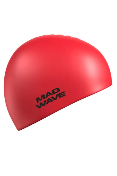 Mad Wave Silikonska kapa za plivanje Crvena Intensive