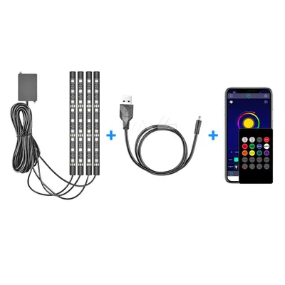 GIGA Auto LED RGB traka sa aplikacijom na USB 5V