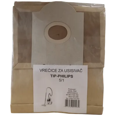 NN, Vrećice za usisavač 5/1, Philips, 123