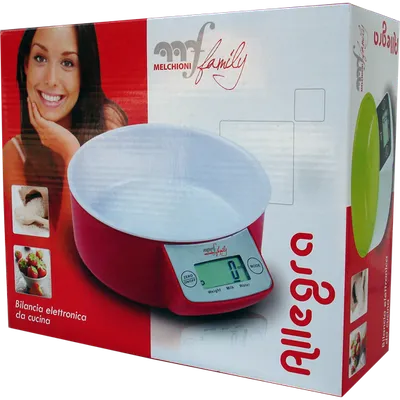 Melchioni Family Vaga, Kuhinjska, sa Posudom, LCD Display, Crvena Boja, ALLEGRA RW