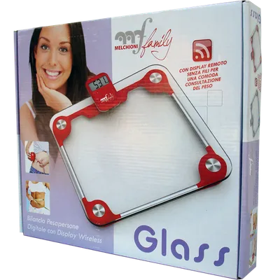 Melchioni Family Vaga, Ultra-Tanka, do 150Kg, Wireless LCD Display, GLASS R