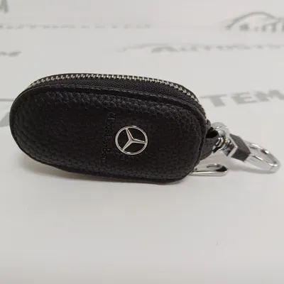 Torbica Kožna Za Ključ Crna Mercedes
