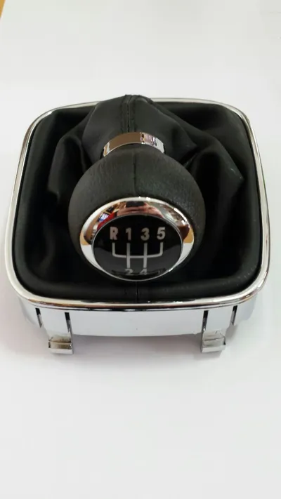 ASY Ručka mjenjača sa kožom Vw Golf V 2003-2010 Hrom Okvir Uži 5 Brzina