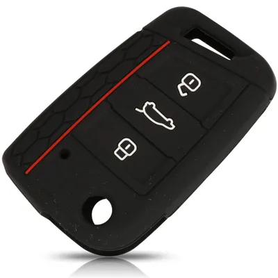 Navlaka Za Ključ Silikonska Vw Tip 9 Crna (Tri Tipke)