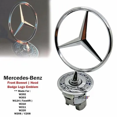 Oznaka Metalna Asy Mercedes C/E Klasa Prednji