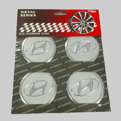 Amblemi Silikonski Sivi 4/1 Fi60Mm Hyundai