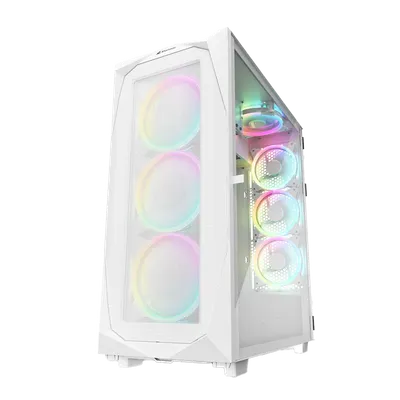 Sharkoon Kućište gaming REV300, RGB, E-ATX, Ventilator 3x140mm, 4x120mm, Bijelo