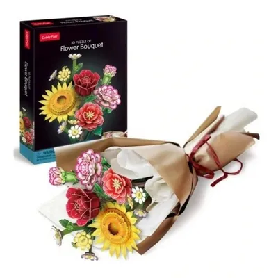Cubic fun Slagalica Flower Bouquet P867H 208677, 86 Dela