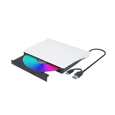 Gembird Eksterni DVD RW USB + Type-C, USB 3.1 Gen1, DVD-USB-031-BW
