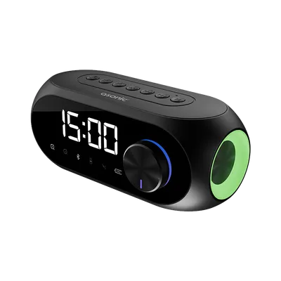 Asonic Digitalni sat sa zvučnikom i alarmom 40522, Bluetooth, AS-W6, 1200mAh 5W, Crni