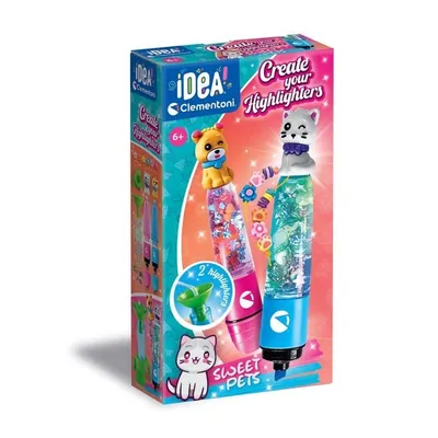 Clementoni Kreativni komplet za decu Idea kreiraj markere- trendy/sweet pets 18874