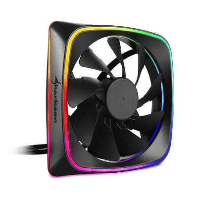Sharkoon Ventilator gaming, Shark Lights RGB, 120mm, Crni