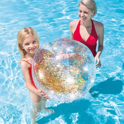 INTEX Lopta za plažu 58070 glitter, 71 cm