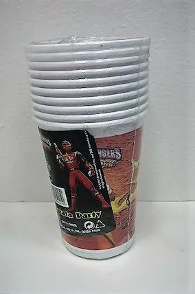 Plastične čaše Power Rangers, 10 komada, Crvene