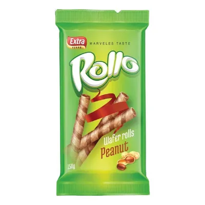 Extra Wafer rolls kikiriki, 150 g