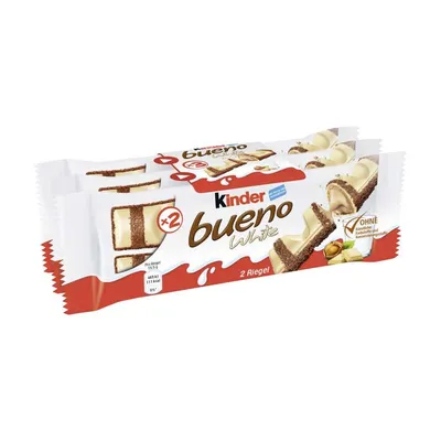 Kinder Čokolada Bueno, Bela, 3kom