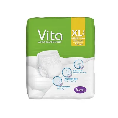 Vita Pelena Gaćice za Odrasle Super+, XL, 10 Komada