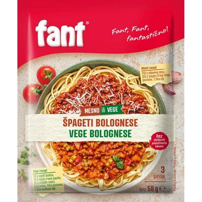 Podravka Sos za špagete Bolonjeze, 58g