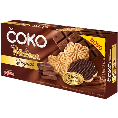 Koestlin Keks Čoko princeza original, 230 g