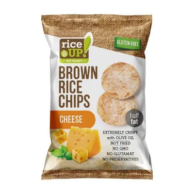 Rice Up Smeđi rižin čips sir, 60 g