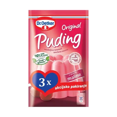 Dr. Oetker Puding malina, 120 g