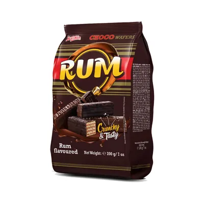 Koestlin Rum čoko napolitanke, 200 g