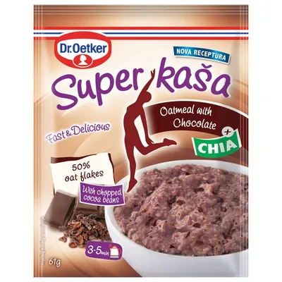 Dr. Oetker Super kaša, Čokolada i chia, 61 g