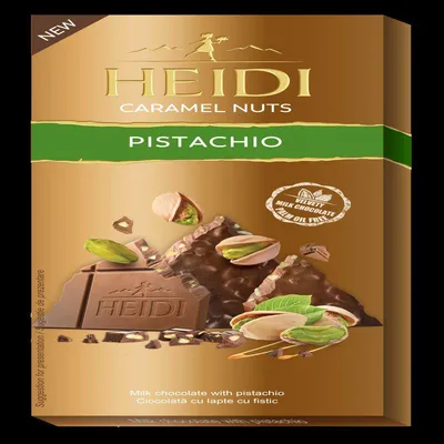 Heidi Caramel nuts pistacija, 80 g