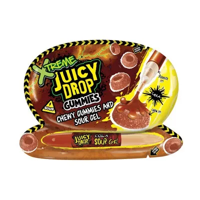 Bazooka Juicy Drop gummies xtreme sours, 57 g