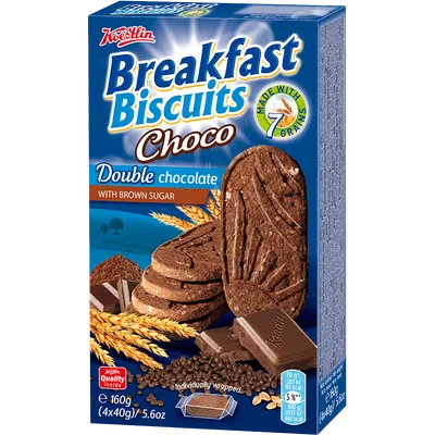Breakfast Biscuit dvostruka čokolada, 160 g