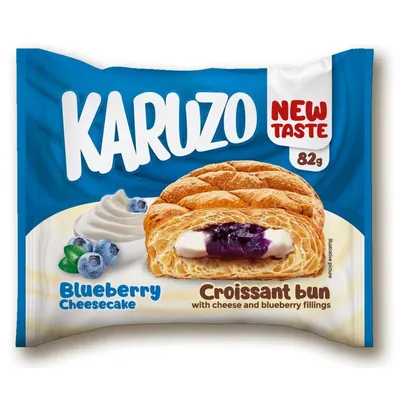 Karuzo Croissant, Borovnica cheesecake, 82 g