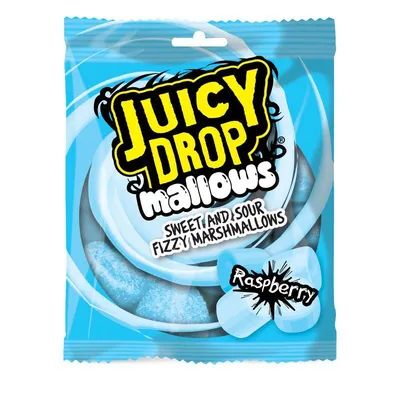 Bazooka Juicy Drop mallows malina, 100 g