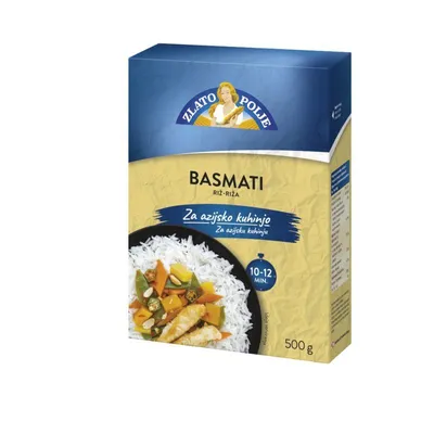 Zlatno Polje  Riža, Basmati, 500 g